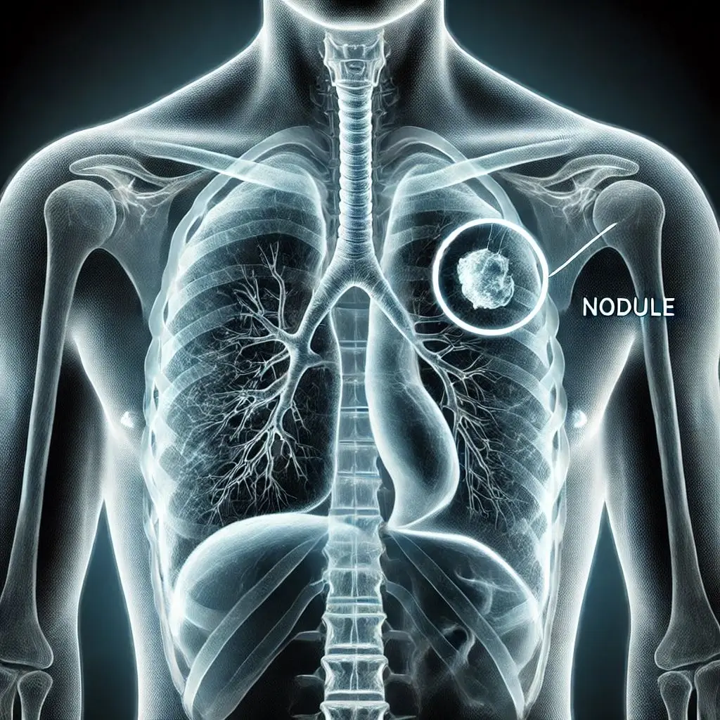 Nodule in the right lung